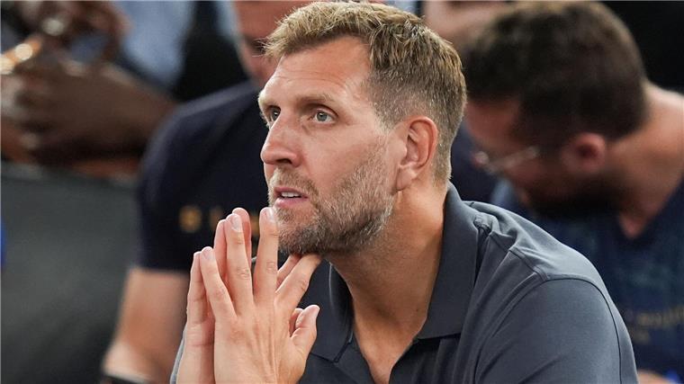 Sah am Viertelfinal-Tag in Reihe eins zu: Dirk Nowitzki.