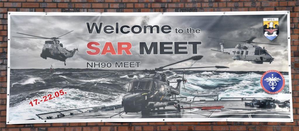 SAR-Tag auf dem Nordholzer Fliegerhorst: Fünf Tage verbringen die internationalen Besatzungen zusammen. - Foto Scheschonka