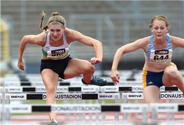 Sara Hannemann (links) vom TSV Wehdel holte bei den deutschen U20-Meisterschaften über die 100-Meter-Hürden die Bronzemedaille.