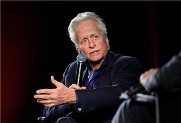 Schauspieler Michael Douglas bei einem Publikumsgespräch 2023 in Cannes.