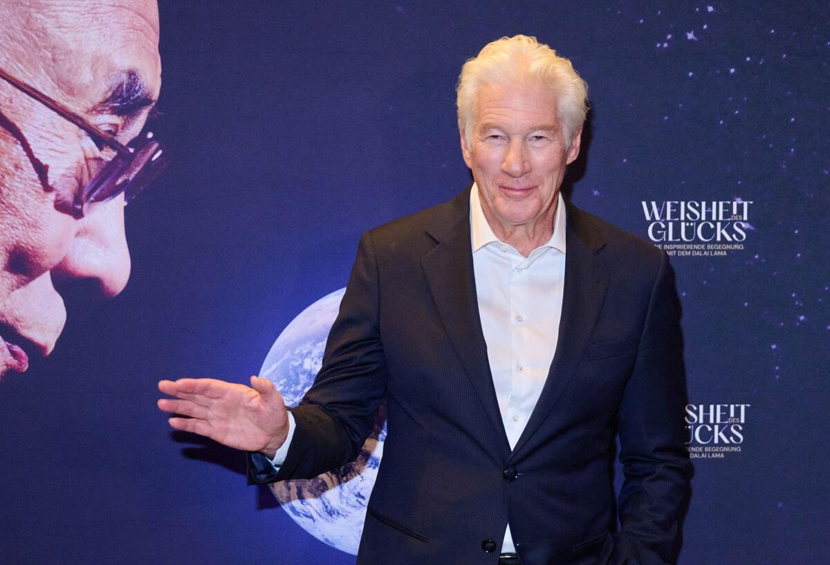 Richard Gere spricht in Berlin über Trump und den Dalai Lama Schauspieler Richard Gere trat am Abend in Berlin auf.