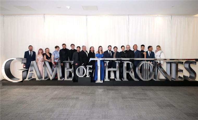 Schauspieler und Crewmitglieder von "Game of Thrones" vor der Premiere der achten Staffel.