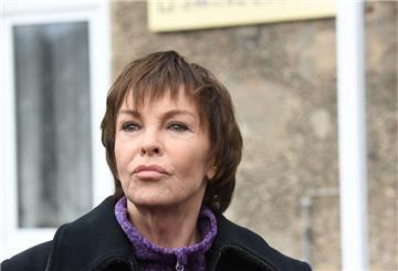 Schauspielerin Katrin Sass als Ex-Staatsanwältin Karin Lossow bei einem Fototermin zum Usedom Krimi.