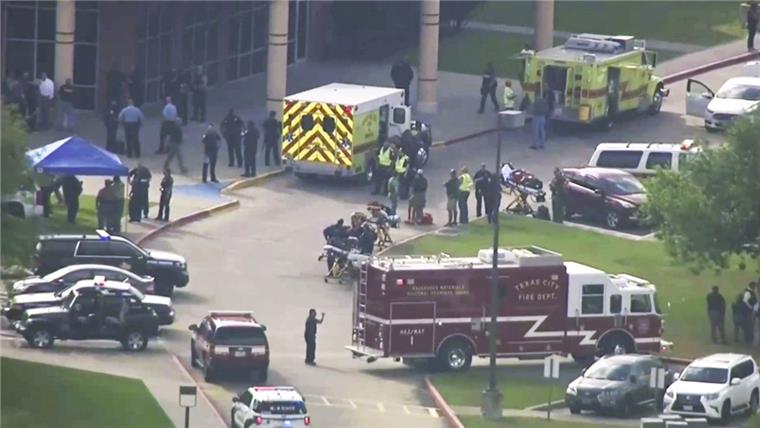 Schießerei an einer High School im US-Bundesstaat Texas.