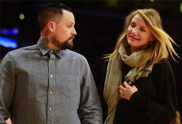 Schnacht er oder nicht? Cameron Diaz  und ihr Ehemann Benji Madden.