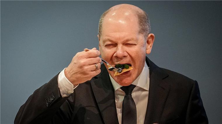 Scholz isst nicht jeden Tag Frühstück. (Archivbild) 