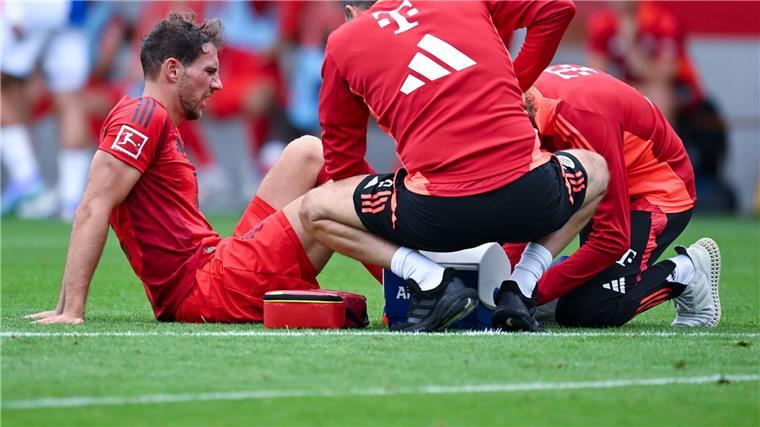 Eberl: „Bayern hat keine Trainingsgruppe zwei“ Schrecksekunde: Leon Goretzka muss am Fuß behandelt werden.