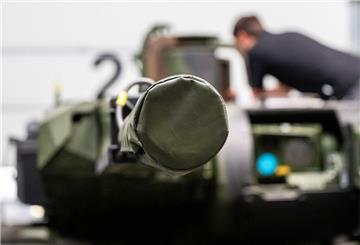 Schützenpanzer der Bundeswehr vom Typ Puma im Werk von Rheinmetall in Unterlüß.