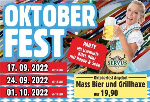 Oktoberfest Angebot Servus Bremerhaven