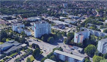 Schwerer Unfall im toten Winkel auf der Kreuzung Hans-Böckler-Straße/Kurt-Schumacher-Straße in Bremerhaven-Leherheide.