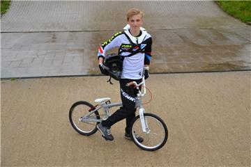Sebastian Nötzel darf sich jetzt schon freuen: Der BMX-Fahrer erhält den Nachwuchs-Förderpreis. Foto Filke