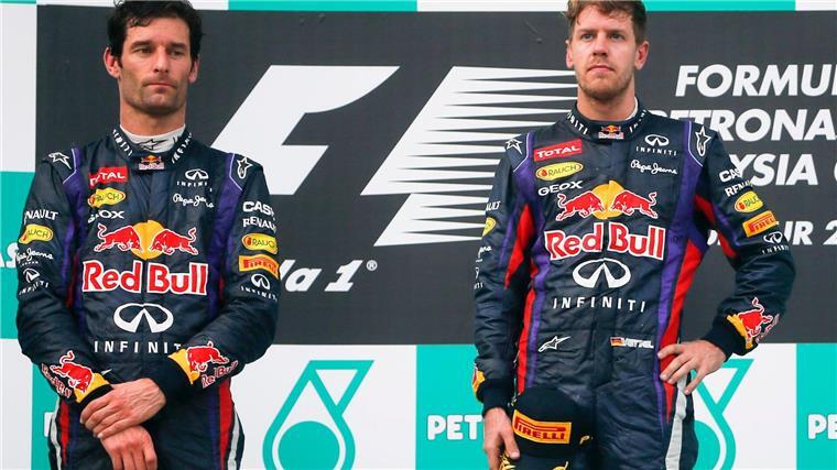 Kampf gegen Wüterich Verstappen: Norris braucht jeden Punkt Sebastian Vettel (r.) missachtete 2013 eine Teamorder. Mark Webber war der Leidtragende