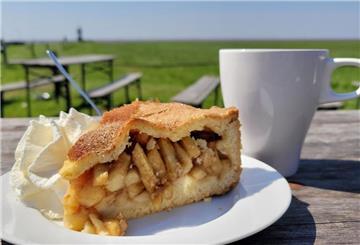 Siebhaus Wremen Café Blick aufs Wattenmeer