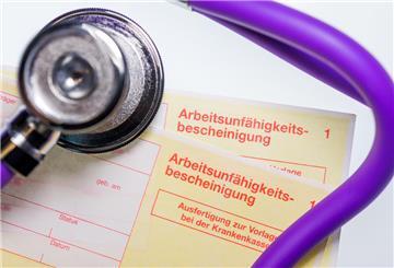 Arbeitsunfähigkeitsbescheinigung in Papierform
