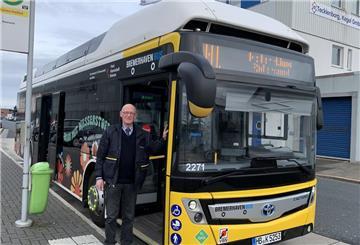 Seit Januar fahren in Bremerhaven Wasserstoffbusse. Manchmal bleiben sie wegen technischer Schwierigkeiten aber auf dem Betriebshof.