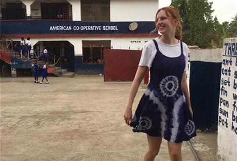 Seit Montag sind die Schulen in Ghana geschlossen. Dazu zählt auch die "American Cooperative School" in Effiduasi, an der Annika Hoops aus Langen bis zuletzt noch ihren Freiwilligendienst geleistet hat.
