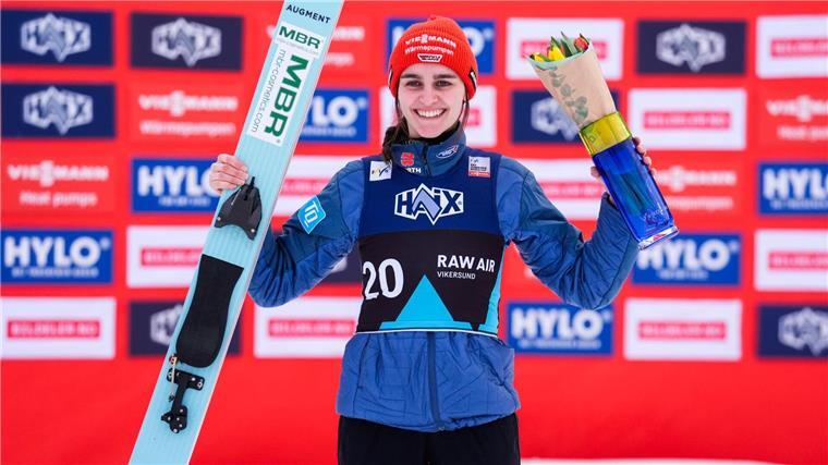 Selina Freitag konnte beim Skiflug-Weltcup in Vikersund nicht noch einmal jubeln. 