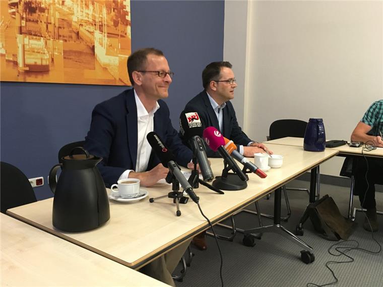 Senator Martin Günthner gibt am Donnerstag eine Pressekonferenz.