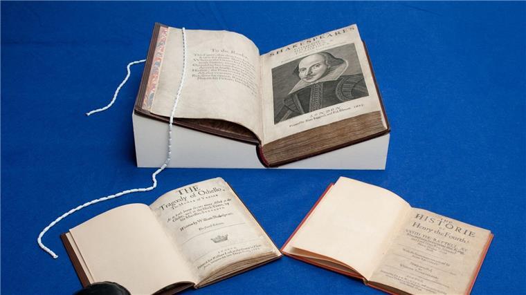 Shakespeares „First Folio“ wird in der Londoner Guildhall Library ausgestellt.