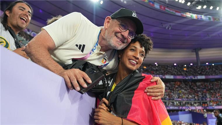 „Sie ist ein Vorbild“: Mihambo-Trainer Ulli Knapp.