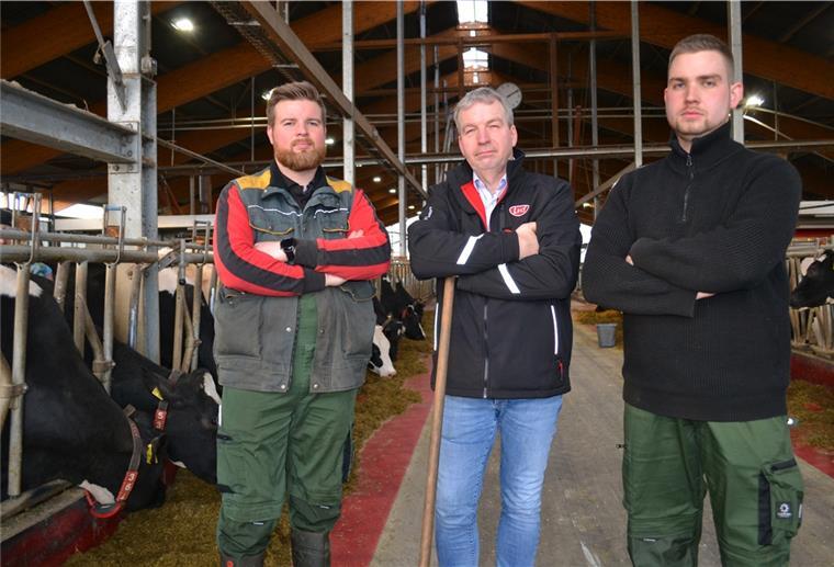 Sie wollen nicht klein beigeben (von links): Hark, Michael und Henrik Dreyer streiten jetzt vor Gericht um ihr Vorkaufsrecht.