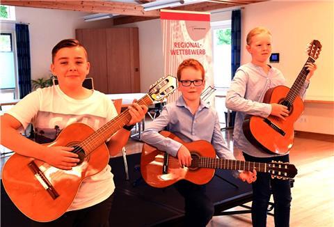 Matthis Fit (9), Tomke Katharina Geils (11) und Lenn Piskol (12)