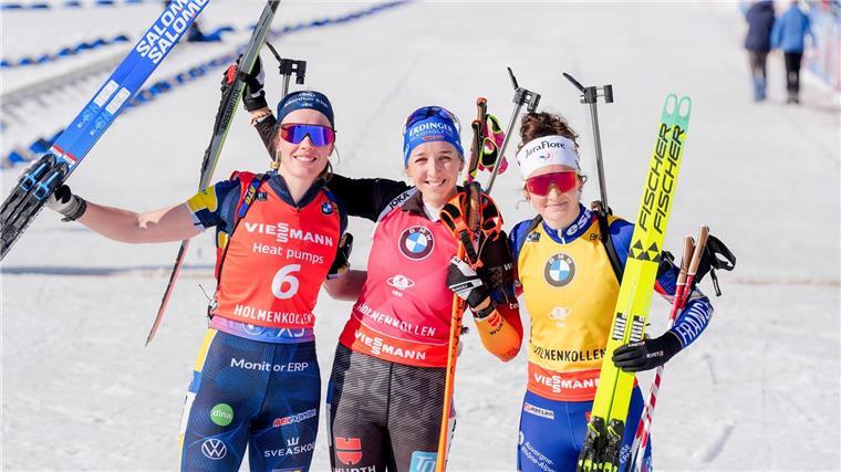 Sieg im Massenstart und im Gesamtweltcup: Franziska Preuß
