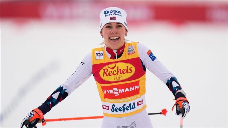 Deutsche Führung reicht nicht: Norwegen siegt in Kombination Sieg zum Start: Kombiniererin Ida Marie Hagen hat beim Saison-Auftakt gewonnen.