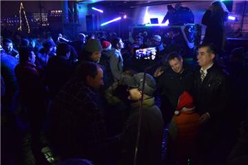 Silvester am Weserdeich