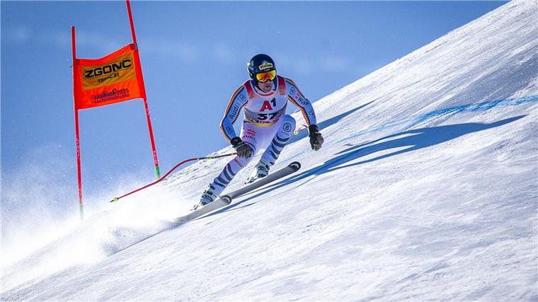 Simon Jocher muss bei der WM in Saalbach-Hinterglemm die Zähne zusammenbeißen.