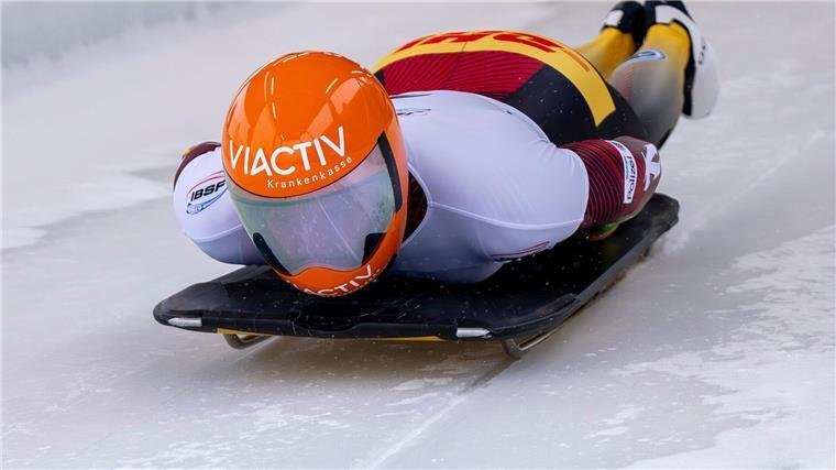Skeleton-Olympiasieger Christopher Grotheer hatte im Gesamtweltcup keine Chance mehr, da er ein Rennen weniger hatte.