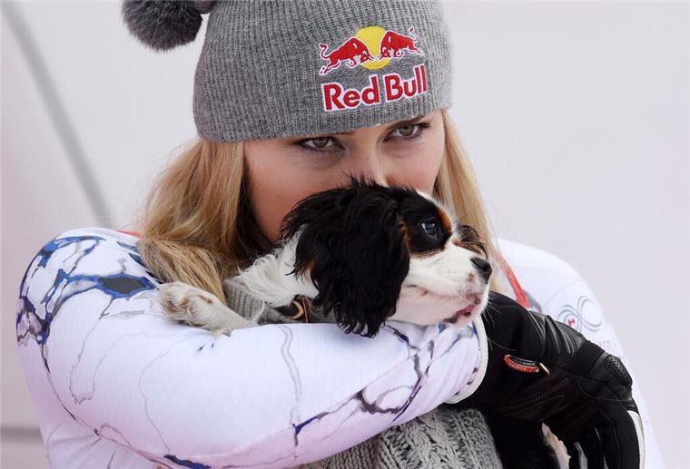 Skirennfahrerin Lindsey Vonn hat ein Herz für Tiere.
