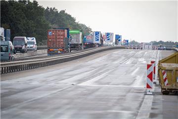 So gut wie fertig: Die A27 an der Baustelle Moorbrücke 