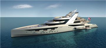 So könnte das neue mögliche Millionenprojekt der Lloyd-Werft Bremerhaven aussehen. Unter dem Projektnamen "Diva" soll diese fast 100 Meter lange Luxusyacht entstehen. Vorausgesetzt es findet sich ein Käufer.