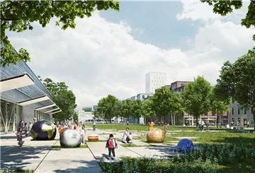 So könnte das Werftquartier in Bremerhaven einmal aussehen, wenn es nach dem Entwurf des Architektenstudios Cobe geht.