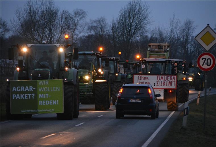 Am Donnerstag: Trecker behindern Verkehr gen Hamburg So könnte es auch Donnerstag auf einigen Straßen in der Region aussehen: Trecker behindern den Verkehr. Landwirte wollen in Hamburg unter anderem gegen die Düngeverordnung demonstrieren.