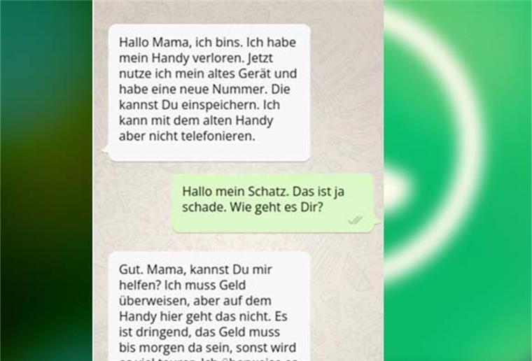 So oder so ähnlich wie in dieser symbolhaften Kommunikation beginnen die meisten Chats der Betrüger mit ihren Opfern.