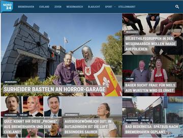 So sah die nord24-Startseite am Freitagabend aus.