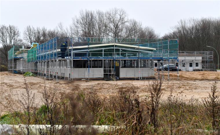 So sieht der Tierheim-Neubau im Vieländer Weg in Bremerhaven aktuell aus.
