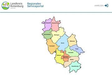 So sieht die Startseite des neuen Online-Serviceportals aus.