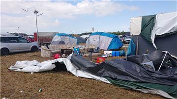 So sieht&apos;s an vielen Ecken auf dem Camps aus. Foto: Klein