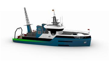 So soll das Forschungsschiff, das die Lloyd Werft Bremerhaven bauen wird, aussehen.