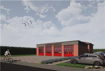 So soll das neue Feuerwehrhaus in Schiffdorf aussehen.