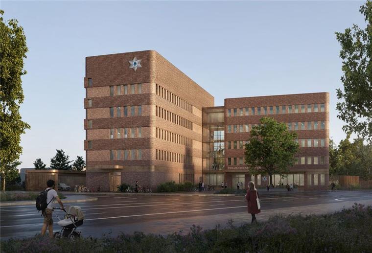 Bau des neuen Polizeireviers in Geestemünde startet So soll das neue Polizeirevier in Geestemünde aussehen.
