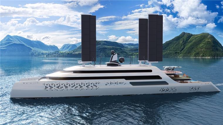 Die Grafik zeigt das Aussehen der neuen Yacht. 