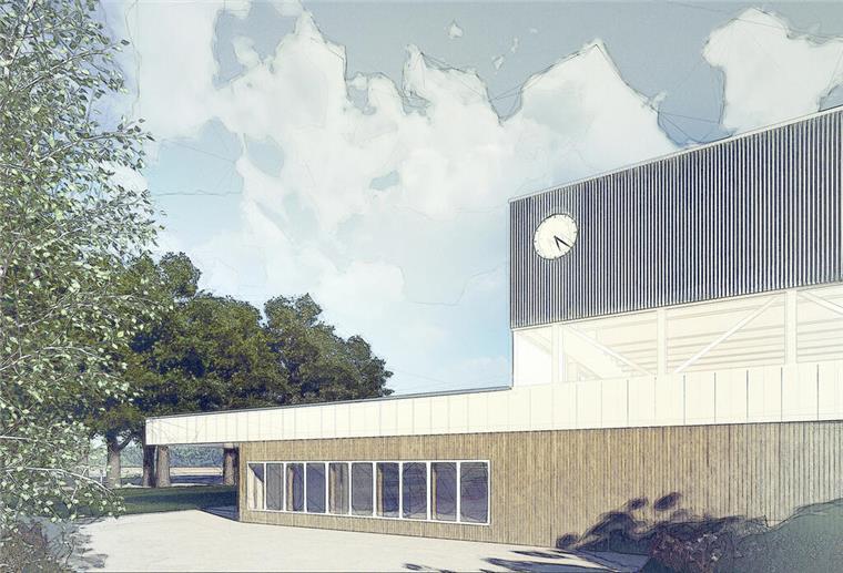 5.000.000 Euro für 2.400 Einwohner: Das ist die neue Sporthalle in Bexhövede So soll die neue Sporthalle in Bexhövede einmal aussehen.