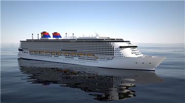 So sollen die Kreuzfahrtschiffe der „Global Class“-Serie einmal aussehen. Mit 200 000 BRZ werden sie die größten von einer deutschen Werft abgelieferten Passagierschiffe sein. Die Reederei Star Cruises will sie in Wismar, Rostock und Stralsund bauen lassen. 