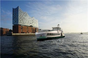 So sollen die Wasserstoff-Hafenfähren in Hamburg aussehen.