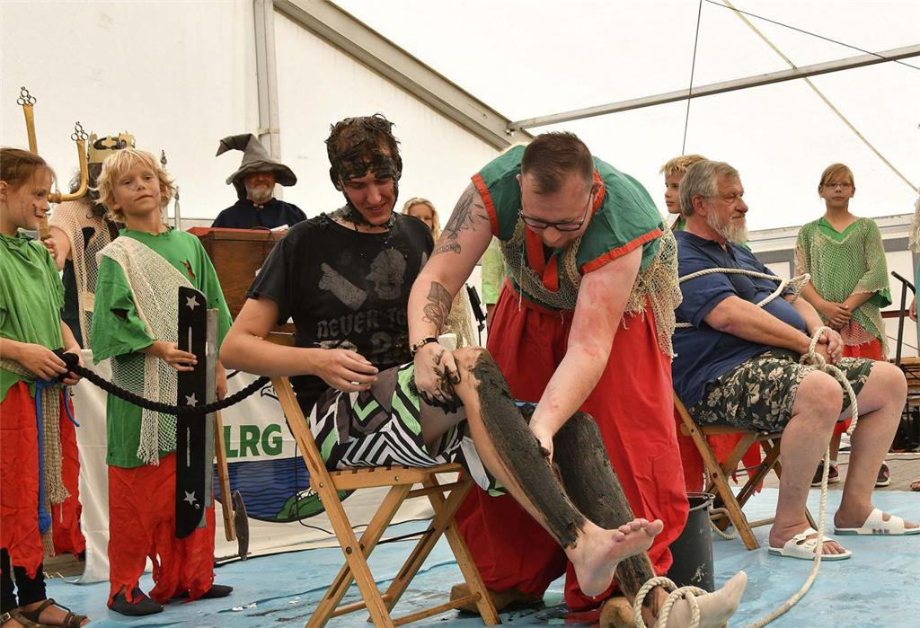 So verlief die Wattentaufe auf dem Strandfest. Foto: Ulich