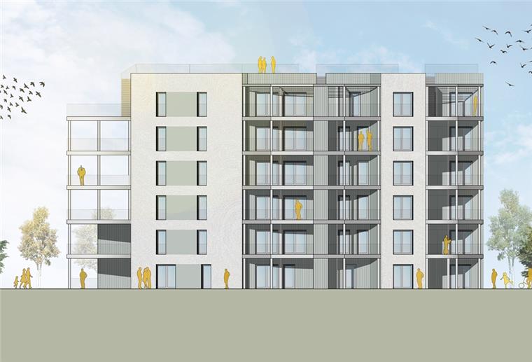 Butjadingen: Wir wollen am Ende stolz sein können So werden die so genannten Punkthäuser des Nordsee-Resort Burhave der Firma Helma Ferienimmobilien aussehen. Sie sind etwa 20 Meter hoch.